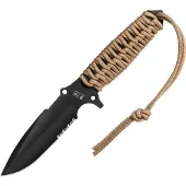 TB Outdoor Marauder Serrated - Coyote Paracord