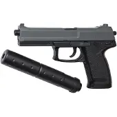 ASG DL60 Socom jousiviritteinen airsoft pistooli äänenvaimentimella