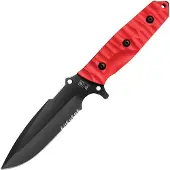 TB Outdoor Marauder Serrated - Red G10