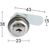 Habo 1131/1031 vasen/oikea kaapinlukko