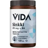 Vida Sinkki 25 mg 120 tabl. ravintolisä