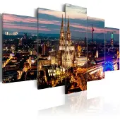 Artgeist Koeln: Night Panorama taulusetti