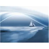 Artgeist Lonely sail drifting fototapetti