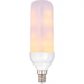 Globo E14 opaali liekkiefektillä LED lamppu