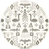 Kultakeramiikka Maailman synty 19cm lautanen