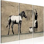 Artgeist Banksy: Washing Zebra On Concrete taulusetti