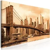 Artgeist Road To Manhattan Narrow Sepia taulu