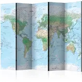 Artgeist World Map 5-osainen sermi
