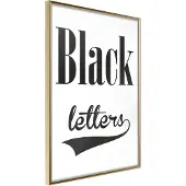 Artgeist Black Lettering juliste