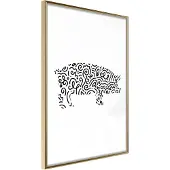 Artgeist Curly Pig juliste