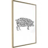 Artgeist Curly Pig juliste