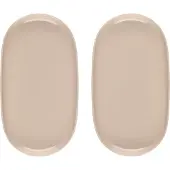 MAKU Simple taupe 2 kpl ovaali lautanen