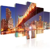 Artgeist Golden Reflections - Nyc taulusetti