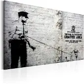 Artgeist Graffiti Area (Police And A Dog) By Banksy taulu