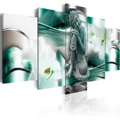 Artgeist Buddha And Lilies taulusetti