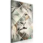 Artgeist Lion On The Chessboard Vertical taulu