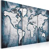 Artgeist World Map: Ink Triptych taulusetti