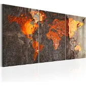Artgeist World Map: Rusty World taulusetti