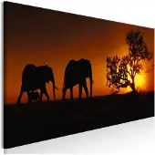 Artgeist Elephant Family (Orange) taulu