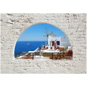 Kärkkäinen Artgeist Summer In Santorini itseliimautuva fototapetti