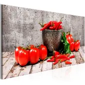 Artgeist Red Vegetables Concrete Narrow taulu