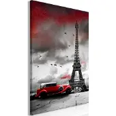 Artgeist Red Car In Paris Vertical taulu