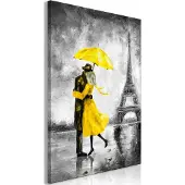 Artgeist Paris Fog Vertical Yellow taulu