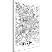 Artgeist Map Of Frankfurt Vertical taulu