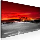 Artgeist Crimson Landscape Narrow taulu