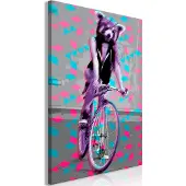 Artgeist Raccoon On The Bike Vertical taulu