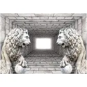 Kärkkäinen Artgeist Stone Lions itseliimautuva fototapetti