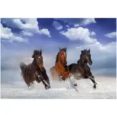 Kärkkäinen Artgeist Horses in the Snow fototapetti
