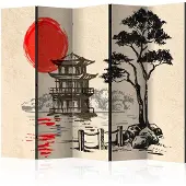 Artgeist Little House by the Pond II [Room Dividers] sermi