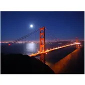 Artgeist Golden Gate Bridge yöllä fototapetti