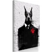 Artgeist Doberman in Suit (1 Part) Vertical taulu