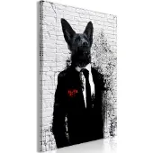 Artgeist Businessman Dog (1 Part) Vertical taulu