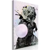 Artgeist Pug With Bubble Gum (1 Part) Vertical taulu