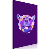 Artgeist Colourful Bear (1 Part) Vertical taulu
