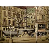 Artgeist Parisian suihkulähde fototapetti