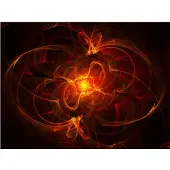 Artgeist Abstract fire fototapetti