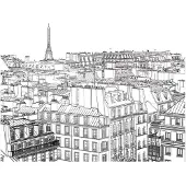 Artgeist Parisian n luonnoslehtiö fototapetti