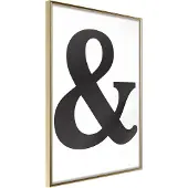 Artgeist Ampersand (Black) juliste