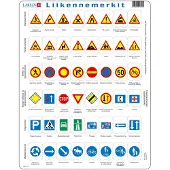 Larsen Maxi Liikennemerkit 36,5 x 28,5 cm palapeli