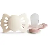 Frigg Lucky Cream/Blush symmetrinen silikoni tutti 2 kpl