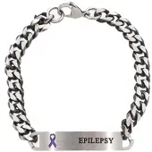 Silver Bar 21,5cm Epilepsia-ketju