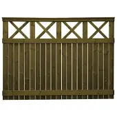 Tammiston Puu Raja 1600 x 2200 mm aitaelementti