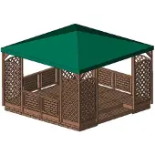 Tammiston Puu 4 x 4 m terassipaviljonki