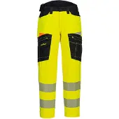 Portwest DX453 Hi-Vis kelta/musta työhousut