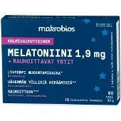 Makrobios Melatoniini + rauhoittavat yrtit 60 tabl. ravintolisä