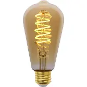 LED energie ST64/E27 4W 230lm himmennettävä amber antiikkilamppu